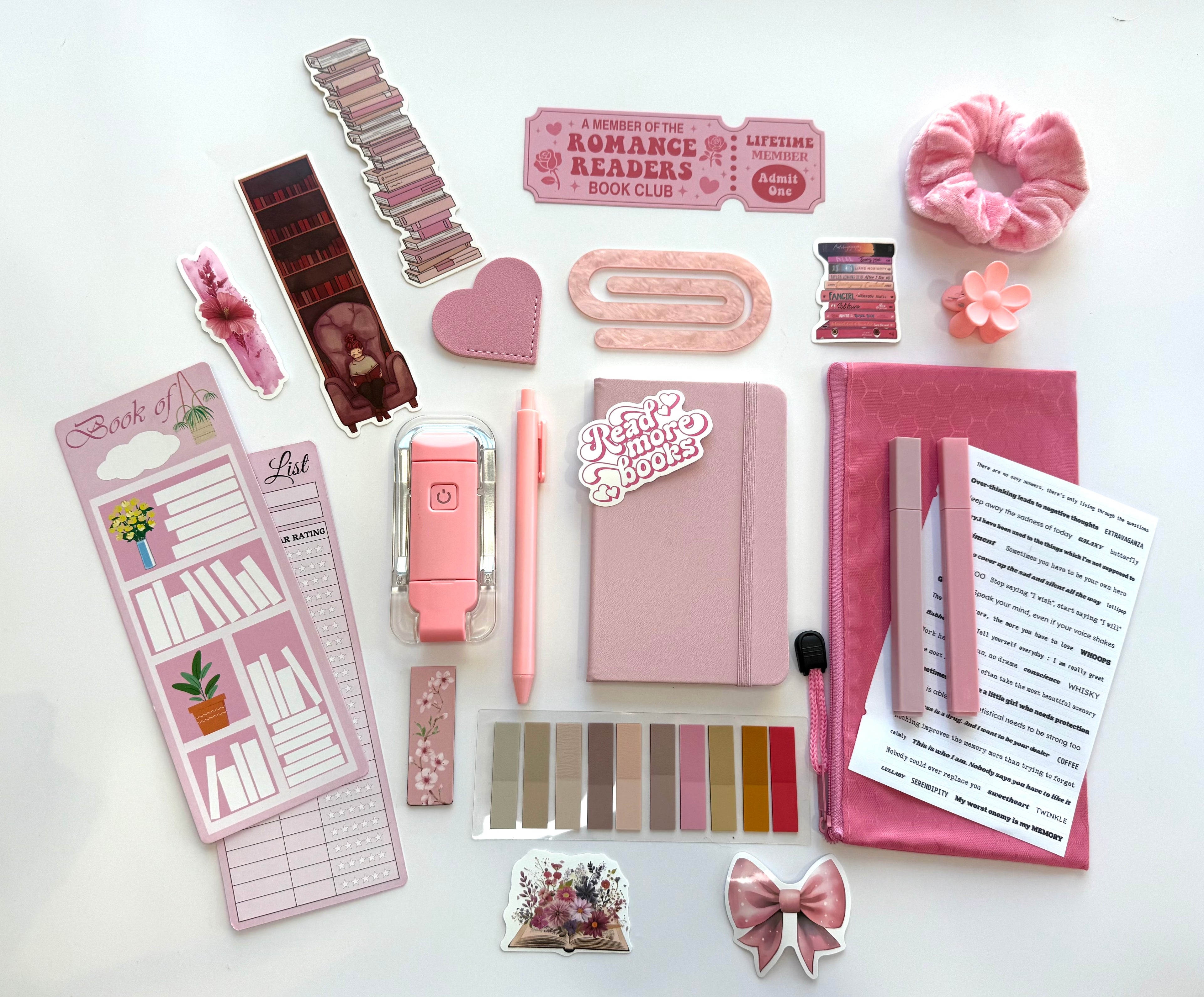 Light Pink Bookish Bundle